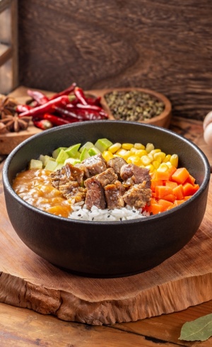 牛腩土豆泥拌饭